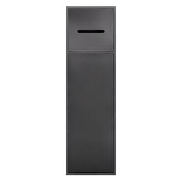 Imagem de Suporte de papel higiênico, suporte de rolo higiênico de aço inoxidável, armário de banheiro embutido, nicho de dispensador de chuveiro montado na parede, prateleira de armazenamento de escova de vaso