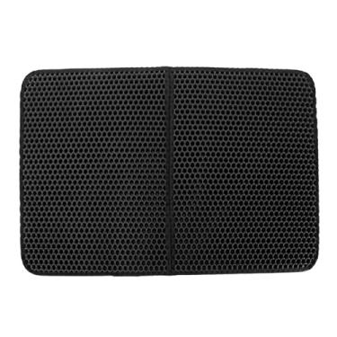 Imagem de IUPPA Tapete de areia para animais de estimação EVA impermeável lavável tapete caçador de areia de gato tapete de areia dobrável para gatos tapetes de camada dupla