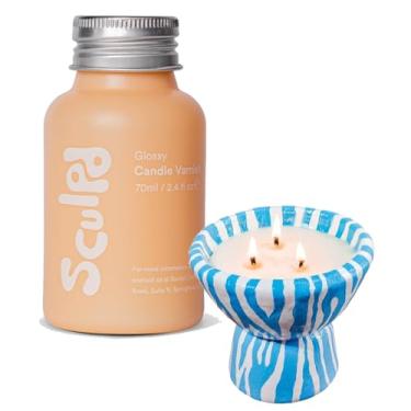 Imagem de Sculpd Esmalte transparente de 70 ml para argila seca ao ar livre e tinta acrílica, cria cerâmica à prova d'água em casa, verniz brilhante para velas