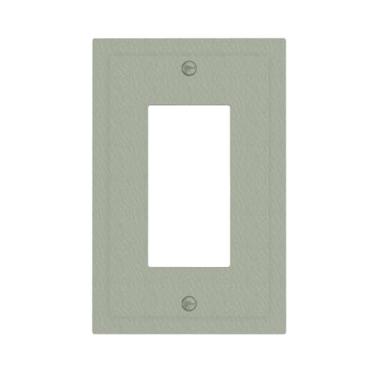 Imagem de JDAKHD Capas de tomada verde nebulosa moderna verde mudo 1 gangue capa decorativa para interruptor de luz placas de parede únicas para tomadas elétricas capas de placa de interruptor para quarto e