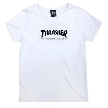 Imagem de Camiseta Feminina Thrasher Skate Branca-Feminino