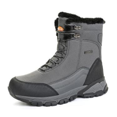 Imagem de Botas de neve SHULOOK impermeáveis forradas com pele quente para homen