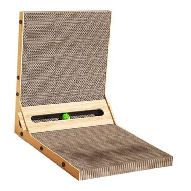 Imagem de Bothyi Vertical gato scratcher scratcher corrugado pegad interativo reproduzir brinquedo à tábua de arranhão para tocação de gatinhos