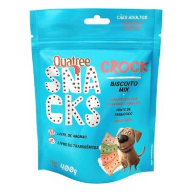 Imagem de Petisco para cães quatree snakcs crock biscoito mix 400g