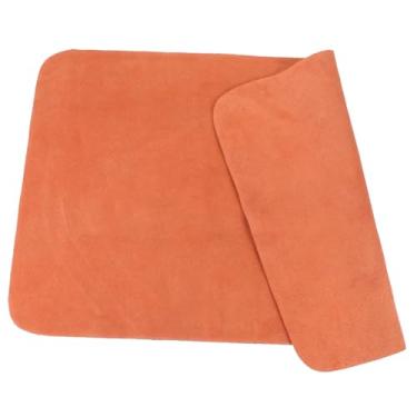 Imagem de Toyvian Almofada de perna de instrumento musical antiderrapante de couro para guitarra Erhu Pipa Tapete de proteção dupla face Skid Khaki Suporte descanso para instrumentos de corda