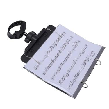 Imagem de SUNGOOYUE Lira de Trompete, Braçadeira de Suporte de Música de Lira de Banda Com Alça de Silicone Ajustável Em Vários ângulos e Pasta Articulada para Trompete 5 Mangas de Recarga