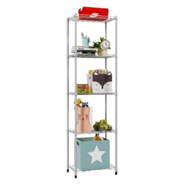 Imagem de Estante de Aço Quadrada 5 Prateleiras Altura Ajusável