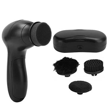 Imagem de CUOFYUNL Kit de escova elétrica para sapatos de couro, limpador de poeira brilhante, escovas brilhantes para polimento