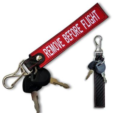 Imagem de Chaveiro Tramado Voo Fibra Aviação Before Flight - Vermelho - Atni