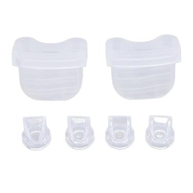 Imagem de Ainoli 4 peças de válvulas bico de pato e 2 peças de diafragma de silicone adequados para bomba de amamentação S21, acessórios de substituição