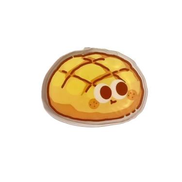 Imagem de Pasta de pão de abacaxi - pasta de documentos com tema de comida fofa para organização de escritório, suporte de arquivo criativo para escola e local de trabalho (pão de abacaxi)