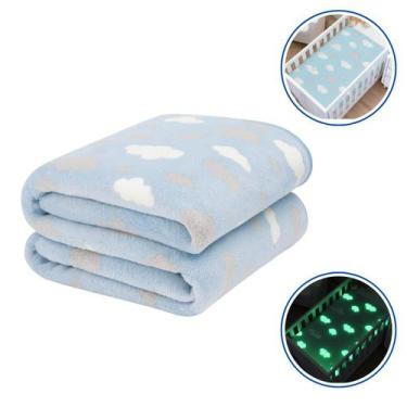Imagem de Cobertor Infantil Bebê Antialérgico Macio Brilha no Escuro Fleece 110x