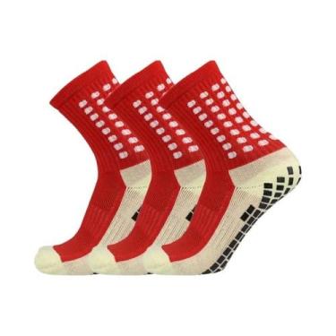 Imagem de Meias De Futebol Respiráveis Para Crianças, 3 Pares, Tamanhos 34-39, M