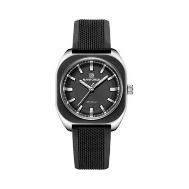 Imagem de Relógio De Pulso Casual Feminino NAVIFORCE Elegante Simples Em Silicon
