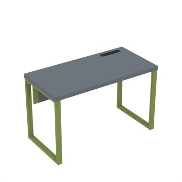 Imagem de Mesa Plataforma Unica 120x60 Pe40 Grafito-verde Miró
