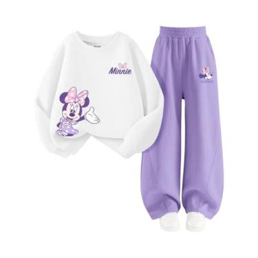 Imagem de Conjunto De Moletom Para Meninas Bebê Com Estampa Da Disney Minnie, 2 