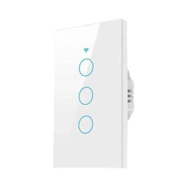 Imagem de Interruptor Inteligente WiFi Zigbee 1/2/3/4 Gangue Sem Neutro Controle