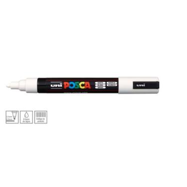 Imagem de Caneta Uni Posca Pc-5m Branco - UNIBALL, BRANCO
