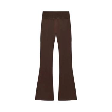 Imagem de Conjunto Feminino De Jaqueta Casual De Lã Com Lapela E Calças Flare De