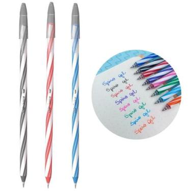 Imagem de Caneta Esferográficas Spiro Gel 0,7 Azul, Preta e vermelha - Cis