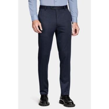 Imagem de Calça Aramis Alfaiataria Malha Mescla Slim Marinho-Masculino