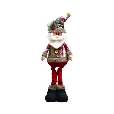 Imagem de Grande Boneco De Pelúcia Papai Noel Boneco De Neve Rena Decorações De 