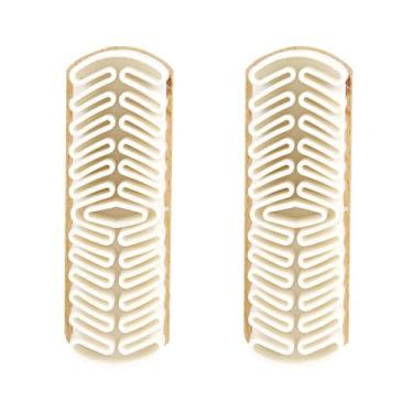 Imagem de CALLARON 2 peças de couro fosco limpador de sapatos multiuso escova de sapatos material de madeira ferramenta de limpeza suave