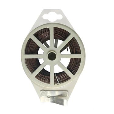 Imagem de Fio de jardim de 50 m com carretel de cortador e dispensador integrado - Laços flexíveis para plantas e laços torcidos para suporte de plantas ao ar livre, arranjos de flores internos, grinalda