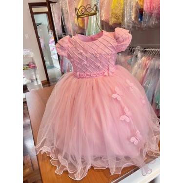 Imagem de Vestido jardim encantado infantil bosque menina bonita rosa - Sem marc
