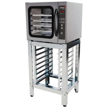 Imagem de Kit Forno Mini Convector Para Pudim Eletrico Wcpp-535 Com Vapor 220V + Cavalete Inox - Wictory