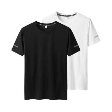 Imagem de Camiseta Masculina plus Size De Secagem Rápida 6XL 7XL Para Verão, Esp