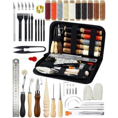 Imagem de Ferramentas de trabalho em couro PLANTIONAL Professional Craft Kit