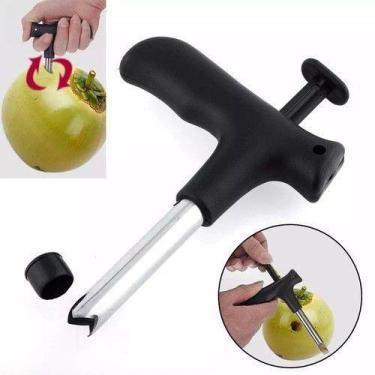 Imagem de Kit Com 2 Abridor Furador De Coco Verde Perfurador Aço Inox 13,5cm - F