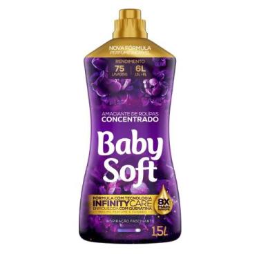 Imagem de Amaciante Concentrado Baby Soft Inspiração Fascinante 1,5l - Rende 75 