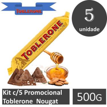 Imagem de Kit c/5  Toblerone  100G Nougat - Lacta, 100g, 1 unidade, Ao leite