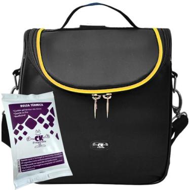 Imagem de Bolsa Termica Marmita 4L Com Gel Térmico Lancheira Academia Trabalho P