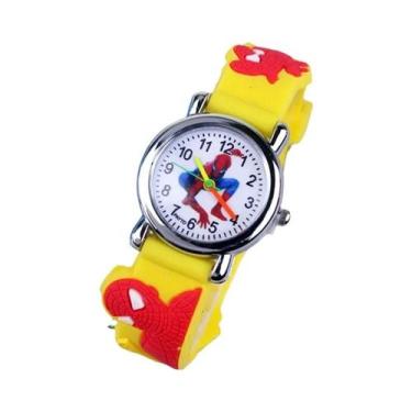 Imagem de Relógio Infantil De Desenho Animado Do Homem-Aranha Com Pulseira De Bo