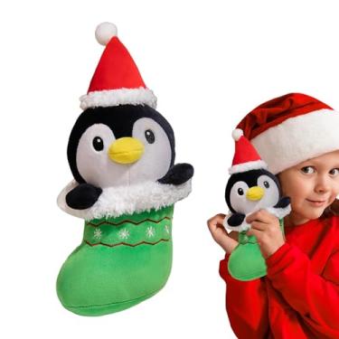 Imagem de Bichos de pelúcia de Natal,Boneca de Natal | Pelúcia decorativa de bicho de pelúcia de 9,84 polegadas | Almofada de feliz Natal, brinquedo de pelúcia, peluches de animais para o Natal