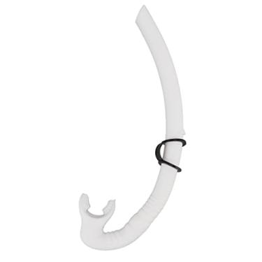 Imagem de Cryfokt Snorkel de Mergulho, Tubo de Respiração de Mergulho Com Bocal Macio Dobrável, Tubo de Respiração de Flexível e Durável, Leve e Portátil para Pesca Submarina, Natação, (WHITE)