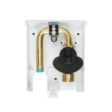 Imagem de Burnaby Manufacturing Ltd Tomada de gás de plugue de PVC G0101-6W-50, 12 mm (1/2"), branca