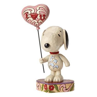 Imagem de Enesco Estatueta Jim Shore Peanuts Snoopy com balão de coração, 19,7 cm