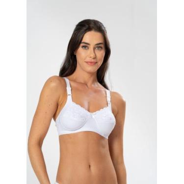 Imagem de Sutiã Sem Bojo com Detalhe em Renda - Gimara, P, Branco