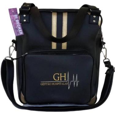 Imagem de Bolsa Feminina Preta Personalizada Gestão Hospitalar - Di Becker Bolsa