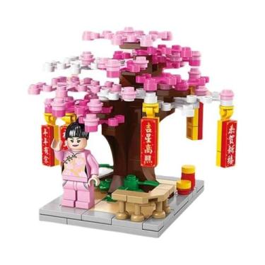 Imagem de Blocos De Construção LED Árvore Laranja Deus Da Riqueza, Brinquedos DI