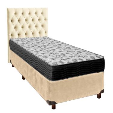 Imagem de Kit Cama Box + Cabeceira + Colchão Solteiro D33 - Iso100 - Ortobom