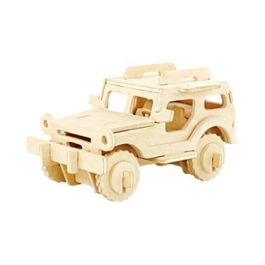 Imagem de Quebra-Cabeça 3D De Madeira DIY: Tanque Militar - Modelo De Veículo Ed