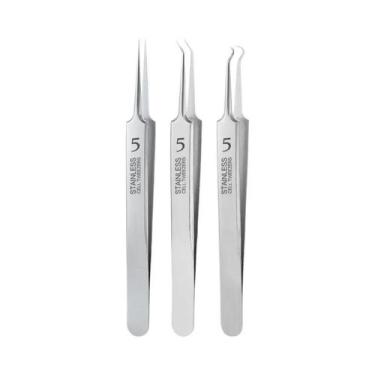 Imagem de Ultra-fino Alemão No. Pinça Extratora De Cravos E Espinhas De 5 Pontas