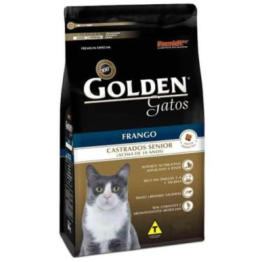 Imagem de Ração Golden Para Gatos Castrados Sênior Sabor Frango