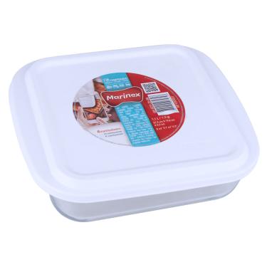 Imagem de Assadeira Nadir Marinex em Vidro Quadrada com Tampa 1,1L - Item Sortido