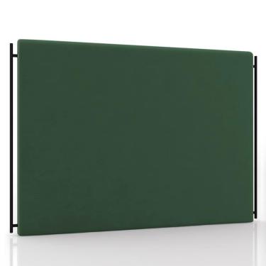 Imagem de Cabeceira Cama Box Casal Queen 160cm Oscar P02 Veludo Verde - Mpozenato